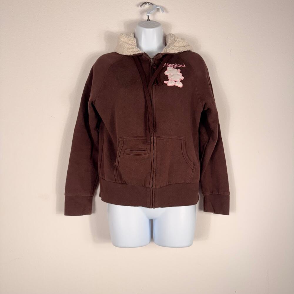 Disneyland 55th Anniversary Mickey Mouse Sherpa Lined Zip Hoodie